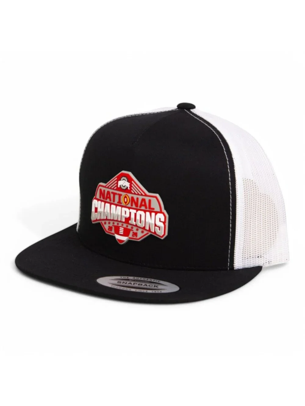 Ohio State Buckeyes 2024 CFP National Champions YP Flat Bill Trucker Hat